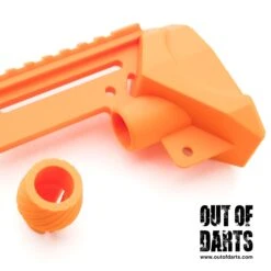 RedCowl Torrent Barrel Collet -Out Of Darts Out of Darts Springer Parts RedCowl Nerf Pro Torrent Barrel Collet parts knolled detail