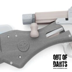 SMILEY CNC Bolt Arm Handle Upgrade -Out Of Darts Out of Darts Springer Parts SMILEY CNC Metal Bolt Handle installed bolt pulled back