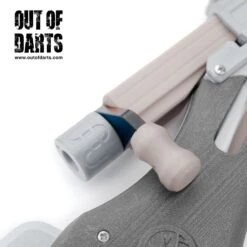 SMILEY CNC Bolt Arm Handle Upgrade -Out Of Darts Out of Darts Springer Parts SMILEY CNC Metal Bolt Handle installed bolt pulled back detail