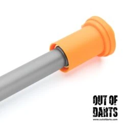 Piston Pump Threaded Breech -Out Of Darts Out of Darts Springer Parts X Shot Piston Pump AEB Threaded Breech barrel installed detail