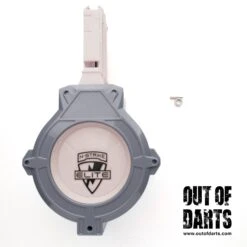 OOD Drum Magazine Spring -Out Of Darts Out of Darts Springs FoamBlast Replacement Drum Magazine Spring next to drum mag