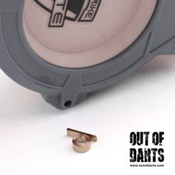 OOD Drum Magazine Spring -Out Of Darts Out of Darts Springs FoamBlast Replacement Drum Magazine Spring next to drum mag detail