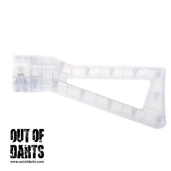 Worker Nerf Compatible Stock (multiple Colors) 21 Worker Nerf Compatible Stock (multiple Colors) -Out Of Darts Out of Darts Stocks Worker Nerf N Strike Compatible Simple Fixed Stock Transparent