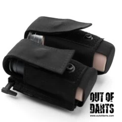 Condor Double 40mm Grenade Pouch 7 Condor Double 40mm Grenade Pouch -Out Of Darts Out of Darts Tactical Gear Condor Double 40mm 40 Max Grenade Pouch with shells installed detail