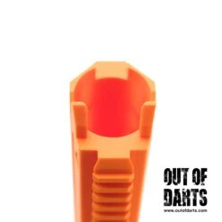 Zius BK1s Decorative Barrel Shroud 11 Zius BK1s Decorative Barrel Shroud -Out Of Darts Out of Darts Zius BK1s AEB Orange 3D Printed Decorative Muzzle Barrel Shroud rear