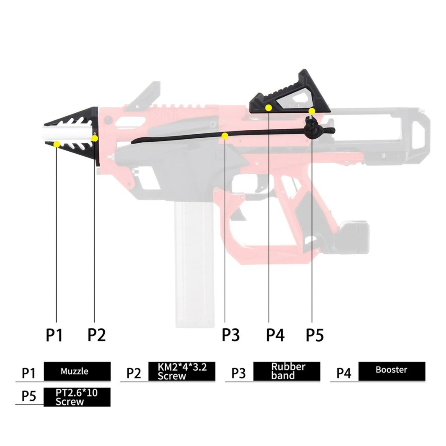 Worker Esper Rear Prime Conversion Kit (Model B To A) CLOSEOUT 6 Worker Esper Rear Prime Conversion Kit (Model B To A) CLOSEOUT - Image 6