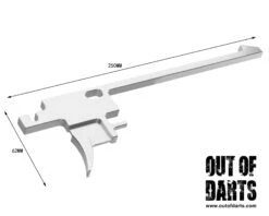 Worker Longshot Release Trigger Kit CLOSEOUT 9 Worker Longshot Release Trigger Kit CLOSEOUT -Out Of Darts OutofDarts WorkerW0416 MISC TRIGGERKIT LONGSHOT ROSE SILVER RIGHT