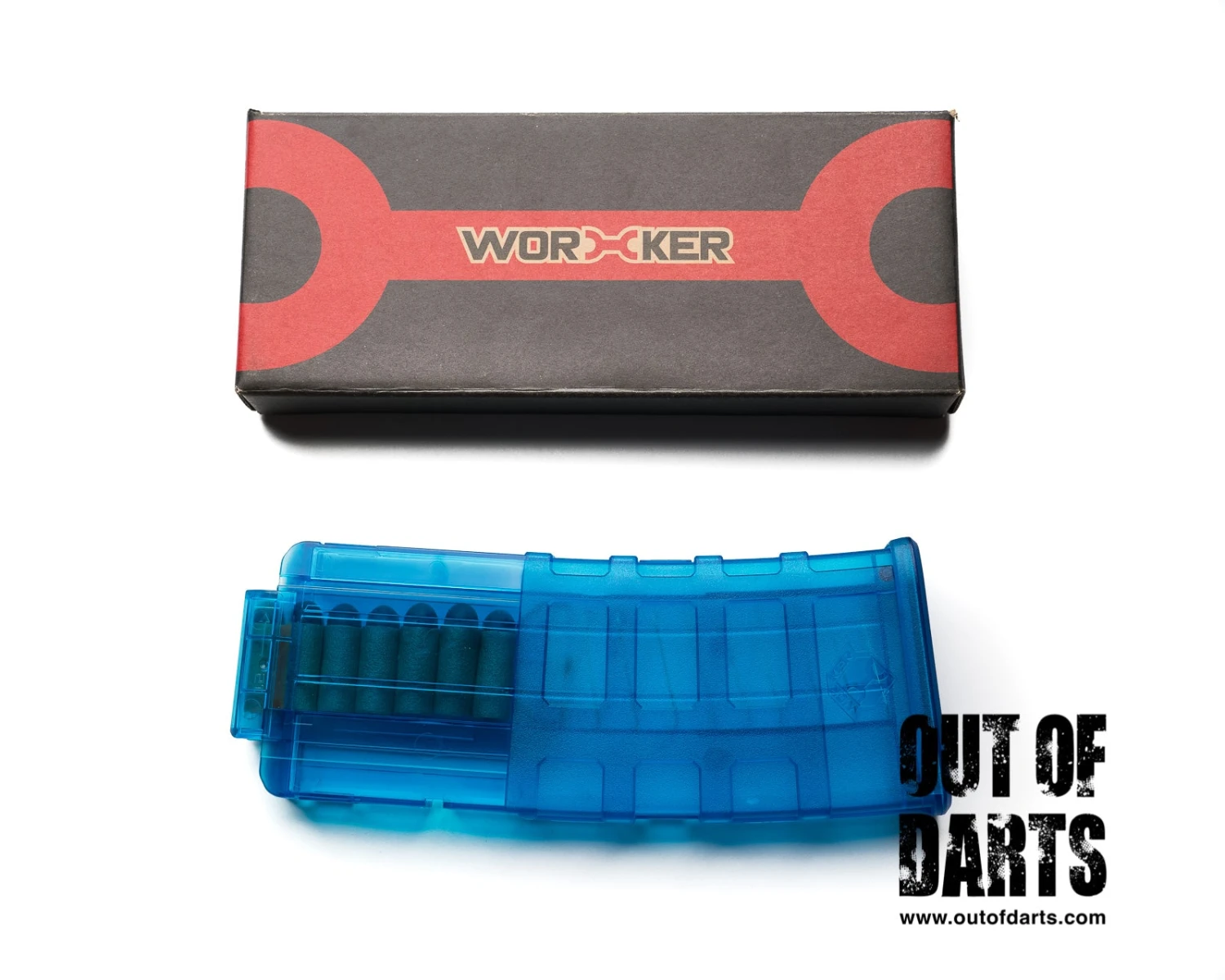 Worker Nerf Short Dart 12 Round Magpull Style Magazine Clip 2 Worker Nerf Short Dart 12 Round Magpull Style Magazine Clip - Image 2