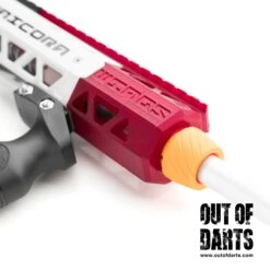 RedCowl Unicorn Wings Barrel Shroud + Collet 9 RedCowl Unicorn Wings Barrel Shroud + Collet -Out Of Darts XYL Unicorn Wings Barrel Shroud Collet PCAR By RedCowl installed with collet detail